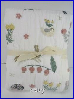 Pottery Barn Kids Ramona Toddler Floral Bunny Quilt #5001
