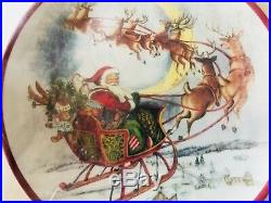 Pottery Barn Kids Santa Plates Tumbler Utensil Set 12 Christmas Plaid Jolly Cups