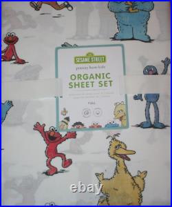Pottery Barn Kids Sesame Street Sheet Set FULL New 4 Pcs Elmo Big Bird