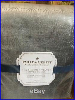 Pottery Barn Kids Shimmer Velvet Duvet Ballerina Sheet Set Emily Meritt Shams