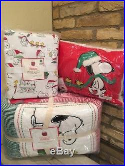 Pottery Barn Kids Snoopy Full Queen Quilt Organic Full Sheet Set Snoopy Pillow