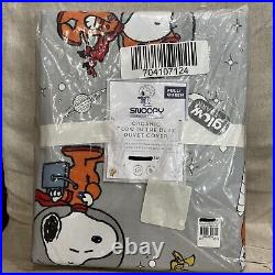 Pottery Barn Kids Snoopy Space Astronaut Duvet cover full queen glow in the dark