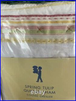 Pottery Barn Kids Spring Tulip Duvet and two shams NWT
