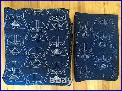 Pottery Barn Kids Star Wars Darth Vader Stitched Quilt Twin Sham NAVY