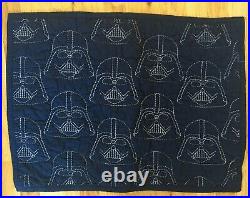 Pottery Barn Kids Star Wars Darth Vader Stitched Quilt Twin Sham NAVY