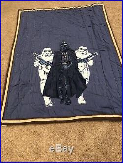 Pottery Barn Kids Star Wars Darth Vader Storm Troopers Twin Quilt and Sham