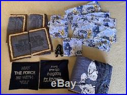 Pottery Barn Kids Star Wars Darth Vader and Stormtroopers Full Size COMPLETE SET