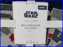 Pottery Barn Kids Star Wars Millennium Falcon Quilt Twin #6411