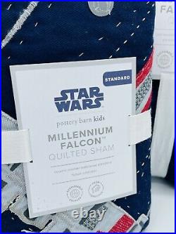 Pottery Barn Kids Star Wars Millennium Falcon Twin Quilt Set With Standard Sham