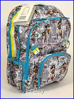 Pottery Barn Kids Superhero Backpack Girls Large Wonder Woman Bookbag Lunchbox