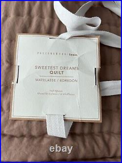 Pottery Barn Kids Sweetest Dreams Quilt, Rosewood, Full/ Queen, NWT