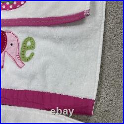 Pottery Barn Kids Taylor Set of 6 Mixed Bath Towel Set RARE Elephant Frog