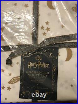 Pottery Barn Kids Teen Harry Potter Enchanted Night Sky Duvet F/q Gold New