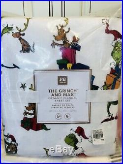 Pottery Barn Kids Teen The Grinch CHRISTMAS QUILT Full Sheet Set Pillow New Set