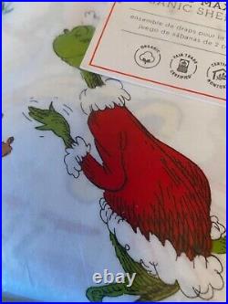 Pottery Barn Kids The grinch and max organic sheet set dr seuss full size