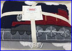 Pottery Barn Kids Thomas The Train Quilt Twin Blue Gray