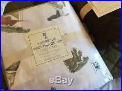 Pottery Barn Kids Where the Wild Things Are Sheet Set + Rugby Quilt Sham Bedding