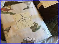 Pottery Barn Kids Where the Wild Things Are Sheet Set + Rugby Quilt Sham Bedding