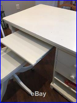 Pottery Barn Kids White Desk with Pottery Barn Chair