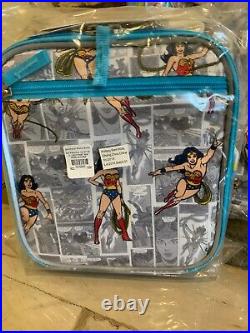 Pottery Barn Kids Wonder Woman Large Backpack Lunchbox Water Bottle Set Girls