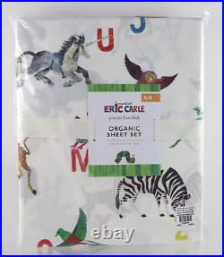 Pottery Barn Kids World of Eric Carle Animals Alphabet Letters Full Sheet Set