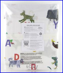 Pottery Barn Kids World of Eric Carle Animals Alphabet Letters Full Sheet Set