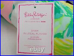 Pottery Barn Lilly Pulitzer Reversible Comforter Queen with 2 Standard Shams #321D