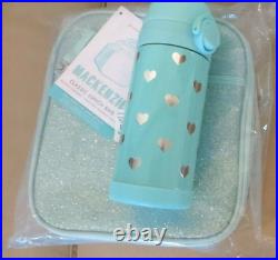 Pottery Barn SET Glitter Backpack+LUNCH BOX+Water bottle heart holiday gift girl