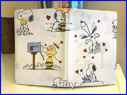 Pottery Barn SET Valentine Snoopy Pillowcase+ HEART TWIN SHEET SET PINK princess