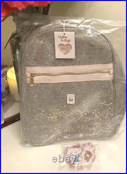 Pottery Barn School Hello Kitty LARGE BACKPACK +Ombre sparkle lunch holiday Gift