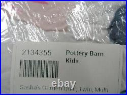 Pottery Barn Teen Kids Sasha's Garden Quilt Twin White Multi #311
