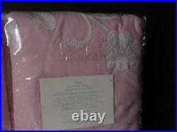 Pottery barn Kids Addie Pink withgarden vines Blackout (2 panels) 44x63 Nwt
