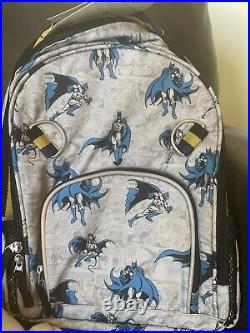 Pottery barn School Batman Backpack + water bottle +Lunch ice bag superhero gift