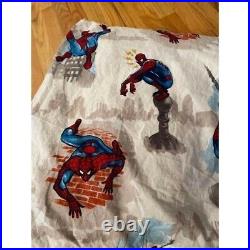 Pottery barn kids Spider-Man duvet and sheet set. Full size. READ