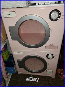 Rare Pottery Barn Kids Pbk Pink Washer Dryer Combo Retro