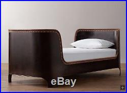 Restoration Hardware Harlan Full Metal Leather Bed Pottery Barn Kids Teen Daybed